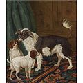 Cane con due cuccioli in un interno, 1792