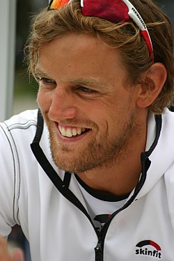 Dominik Berger at the Trans Vorarlberg Triathlon, 2012