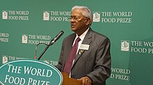 Sanjaya Rajaram was an Indian-born Mexican scientist and winner of the 2014 World Food Prize. Dr. Sanjaya Rajaram WFP.jpg