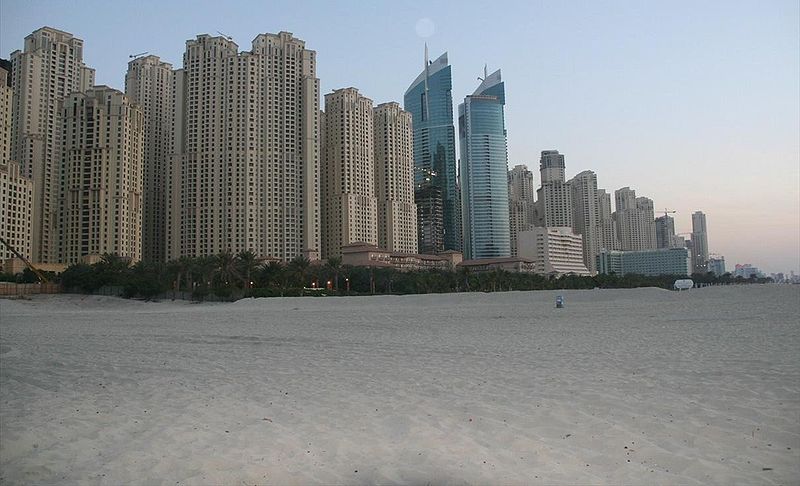 File:Dubai Marina from Beach on 12 March 2007 Pict 1.jpg