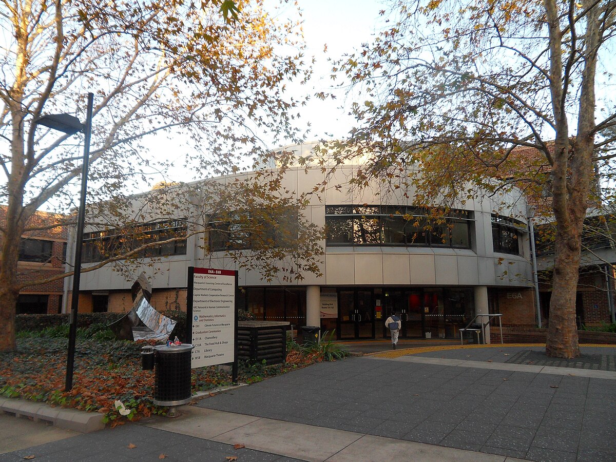 B building. Университет Маккуори. Macquarie University.