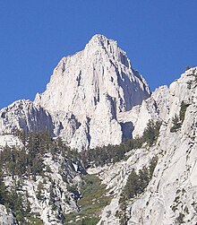 Mount Whitney, the highest peak in California, named after the second State Geologist East Face Mount Whitney.jpg