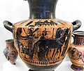 Edinburgh Painter - ABV extra - symposion - Herakles mounting chariot - Roma MNEVG 50372 - 04