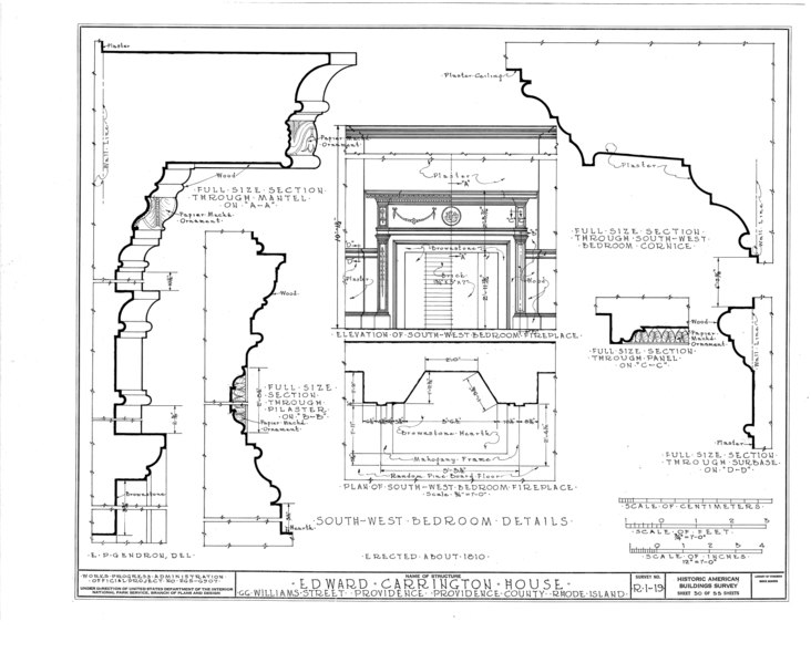 File:Edward Carrington House, 66 Williams Street, Providence, Providence County, RI HABS RI,4-PROV,25- (sheet 50 of 55).tif