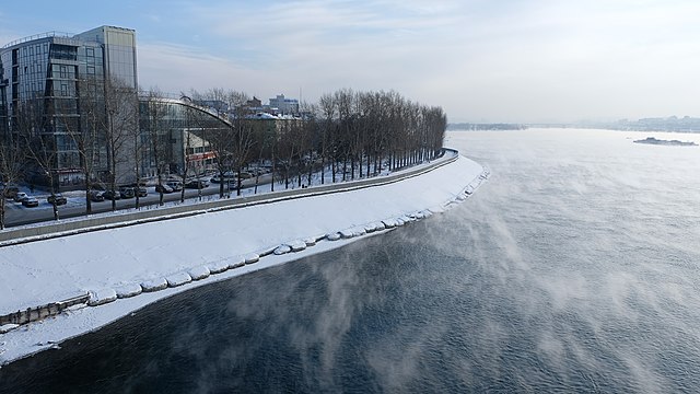 Embankment of the Angara in Irkutsk