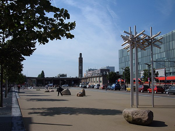 The Enschede railway station.