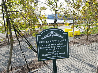 <span class="mw-page-title-main">Erie Street Plaza</span> County park in Milwaukee, Wisconsin, United States