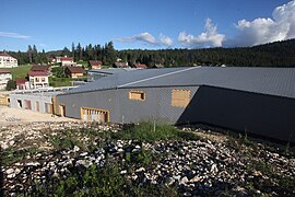 Façade ouest en chantier