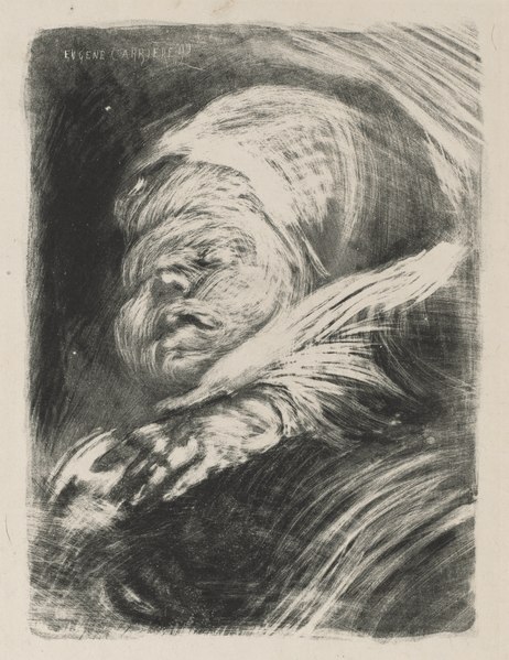 File:Eugène Carrière - Newborn in a Bonnet (Le nouveau-né au bonnet - 2009.495 - Cleveland Museum of Art.tif