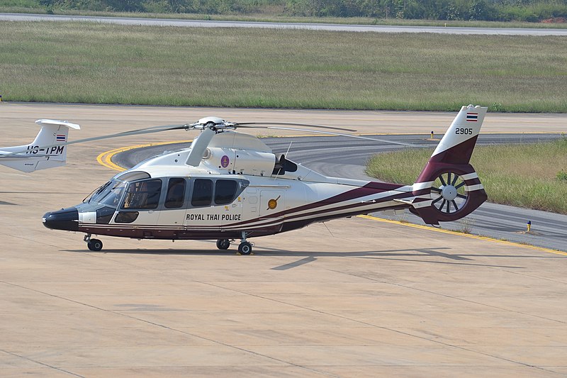 File:Eurocopter EC155 of the Royal Thai Police at Khon Kaen-KKC (10489805506).jpg