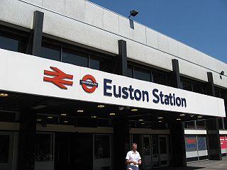 L'actuelle gare d'Euston, des années 1960.