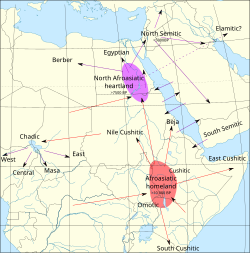 Postulated expansion of Afroasiatic Expansion of Afroasiatic.svg