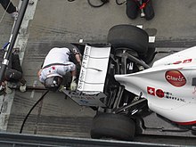 Photo de l'aileron d'une Sauber au Grand Prix d'Australie 2011.