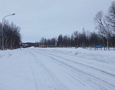 Fylkesväg 705 vid Brekken.