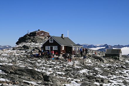 Lodge on one of Norway's highest summits.