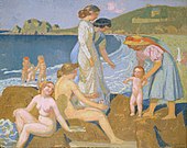 Female bathers at Perros-Guirec (c.1912)、パリ市立プティ・パレ美術館