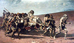 Caïn fuyant avec sa famille (1880)