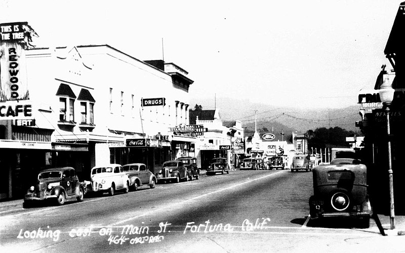 File:Fortuna, California, Main St., 1940s.jpg