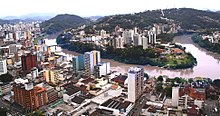 Aerial photo of the city centre