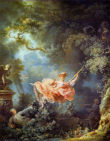 The Swing (French: L'escarpolette), 1767, Wallace Collection, London.