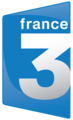 Logo de France 3 lors de l'arrivée en 16:9, du 7 avril 2008 au 28 janvier 2018.