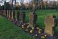 * Nomination: WW II graves at the main cemetery in Hamburg-Altona --Dirtsc 11:04, 18 May 2015 (UTC) * Review  Comment Oversharpened, tight crop to the right, and i'm not sure about the DOF. --C messier 16:16, 19 May 2015 (UTC)  Comment Please take a look at the new version. Crop at right is not correctable. --Dirtsc 21:46, 19 May 2015 (UTC)