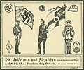 Die Uniformen und Abzeichen, Fahnen, Standarten und Wimpel der SA, SS, HJ, des Stahlhelm, Brig. Ehrhardt, Amtswalter, NSBO, NSKK, ca. 1932