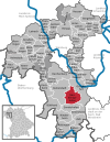 Lage der Gemeinde Gaukönigshofen im Landkreis Würzburg