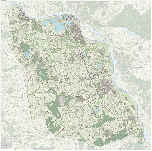 Gemeindekarte Land van Cuijk