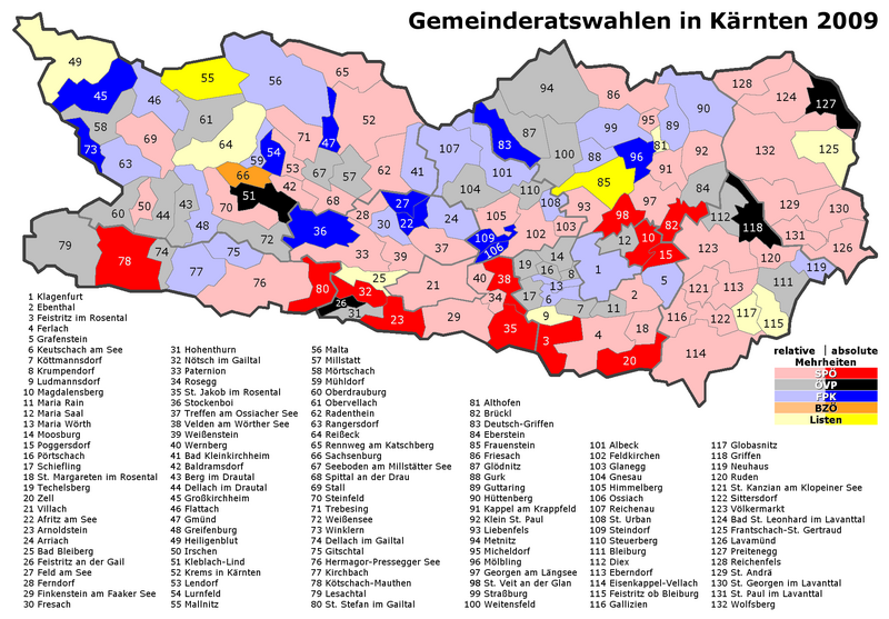 File:Gemeinderatswahlen in Kärnten 2009 - Mehrheiten.png