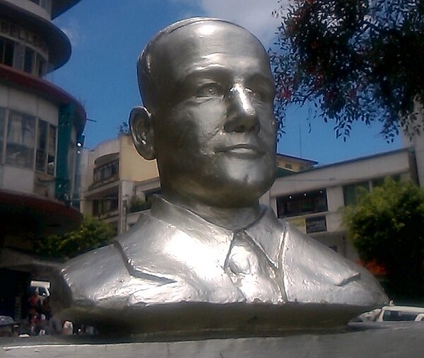 Bust of George Malcolm in Baguio