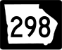 State Route 298 Markierung