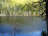 A small mountain lake east of the High Peaks