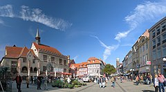 Image 1GöttingenPhoto credit: Daniel Schwen/AntilivedThe marketplace of Göttingen, a city in Lower Saxony, Germany, with the old city hall, Gänseliesel fountain and pedestrian zone. Founded before 1200, the city is famous for Georg-August University, which was founded in 1737 and became the most visited university of Europe.