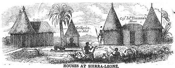 Houses at Sierra-Leone (May 1853, X, p. 55)