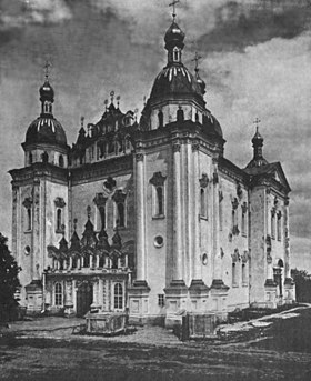 La cathédrale en 1917.