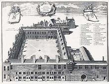 Das Gresham College war Treffpunkt der Mitglieder der Royal Society und ab September 1664 Robert Hookes Wohnort.