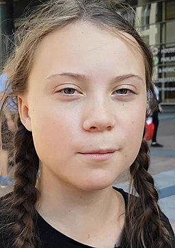 Greta Thunberg, 2018 (cropped)