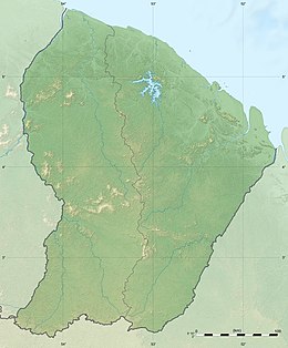 Stedskart: Fransk Guyana