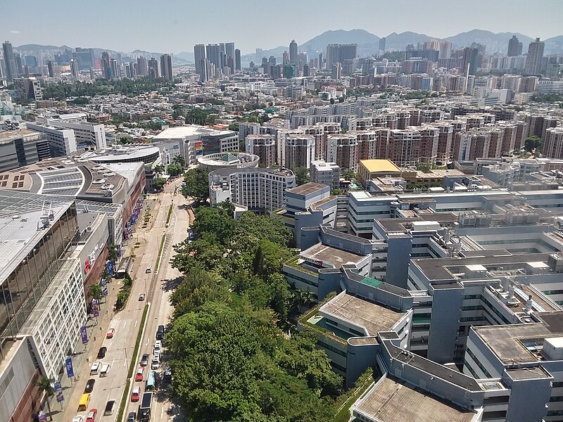 File:HK 九龍塘 Kln Tong 達之路 Tat Chee Avenue 香港城市大學 HKCityU 劉鳴煒學術樓 Lau Ming Wai Academic Building view Tat Chee Avenue September 2019 SSG 02.jpg