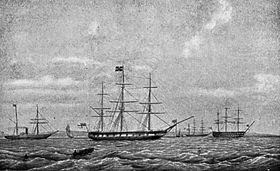 A HMS Imogene (1831) cikk szemléltető képe