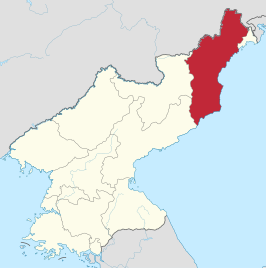 Kaart van Hamgyŏng-pukto