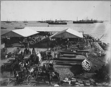 Commercial activity at Port of Ponce in 1899