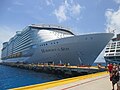 Docked at port in Costa Maya Mexico