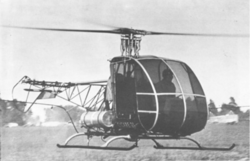 The CH-2 in flight