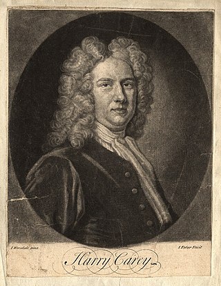 <span class="mw-page-title-main">Henry Carey (writer)</span> English poet, dramatist and songwriter