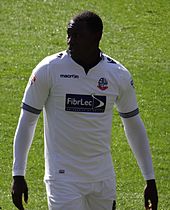 Heskey playing for Bolton Wanderers in 2015 Heskey BWFC 2015.jpg