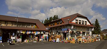 Souvenir-Laden in der Nähe des Grenzübergangs