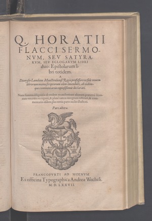 Horace: Biographie, Lœuvre dHorace, Convictions