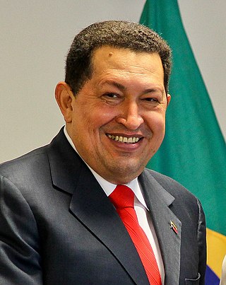 <span class="mw-page-title-main">Hugo Chávez</span> President of Venezuela (1999–2002, 2002–2013)